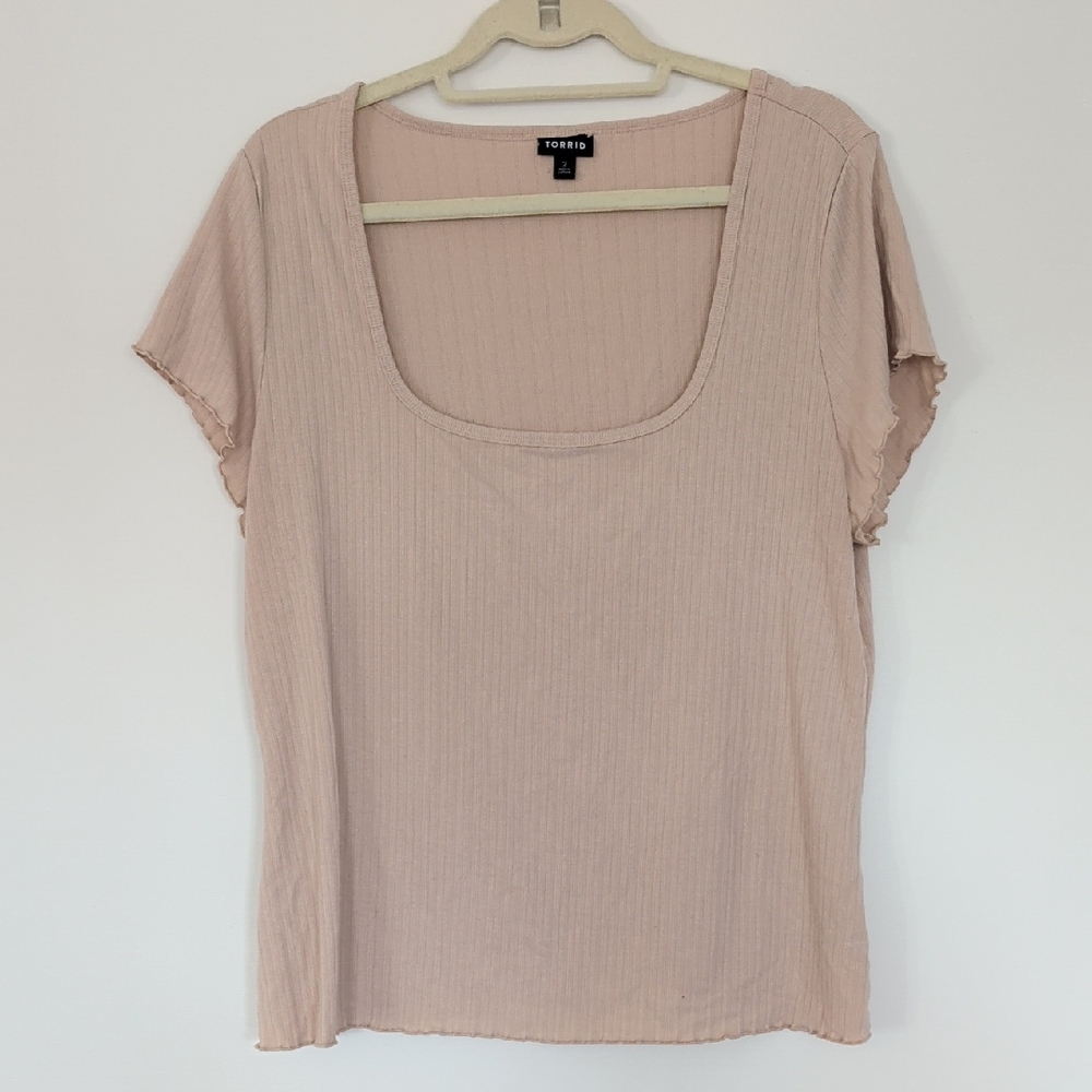 Torrid Women's Blush Short Sleeve Top